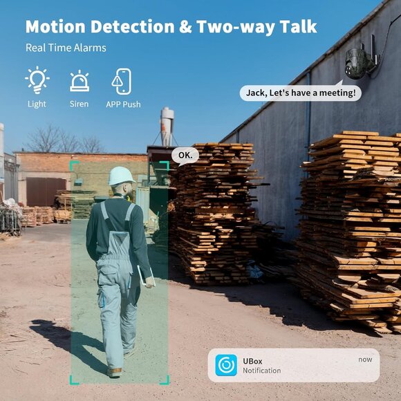 LIWAN No WiFi Security Camera, 4G LTE Cellular Security Camera Wired Outdoor - Picture 6 of 8